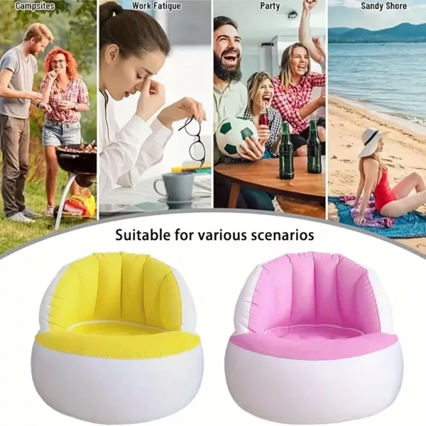 Canapé gonflable portable – siège lounge pliable ultra léger et confortable