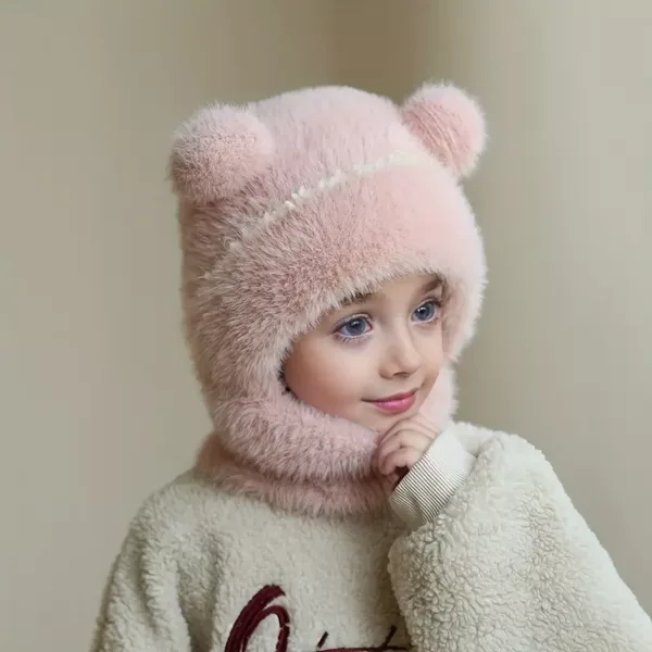 Ensemble hiver enfant 3 pièces – bonnet, écharpe et cache-cou doux et chaud