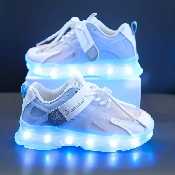 Baskets lumineuses rechargeables pour enfants – idéales pour jeux et danse nocturne