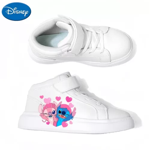 Baskets légères Disney Stitch – chaussures respirantes à motif cœur pour enfants