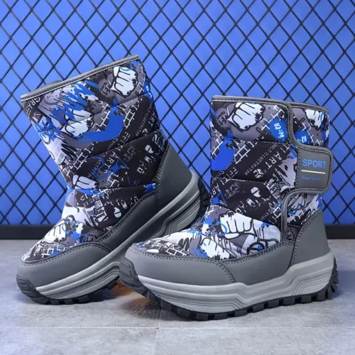 Bottes de neige enfant imperméables et chaudes – antidérapantes et confort outdoor