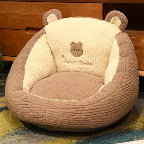 Coussin ergonomique en velours doux pour chaise de bureau ou siège d'étude