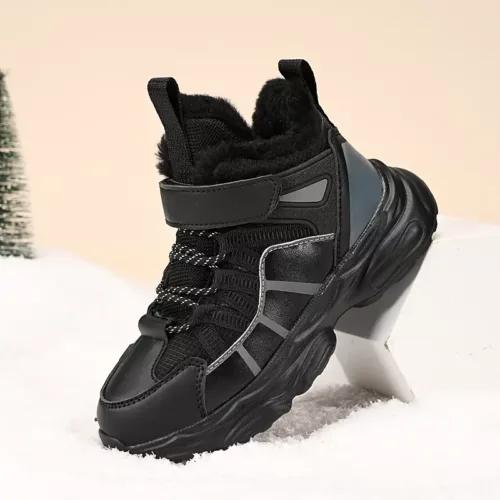 Bottes de neige enfant fourrées imperméables – antidérapantes et chaudes hiver