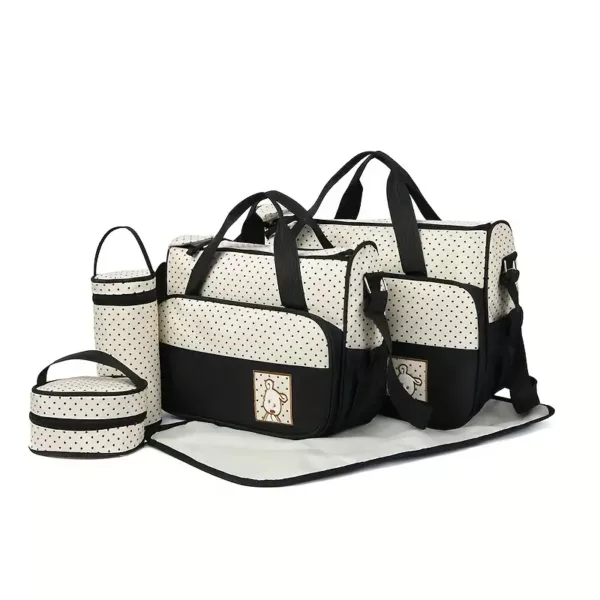 Lot de 5 sacs à langer multifonction – bandoulière pratique et grande capacité