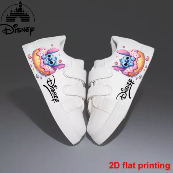 Baskets blanches casual Stitch style sport extérieur pour enfants