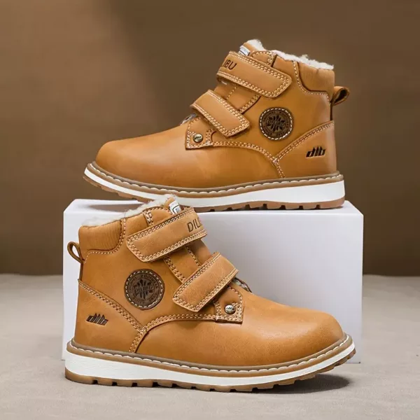 Bottes de neige enfant fourrées imperméables – antidérapantes et chaudes hiver