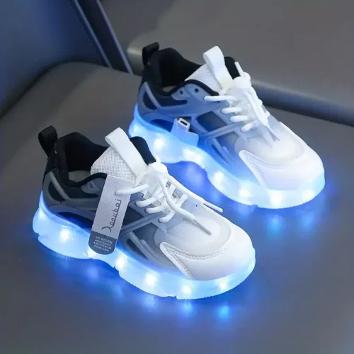 Baskets lumineuses rechargeables pour enfants – idéales pour jeux et danse nocturne