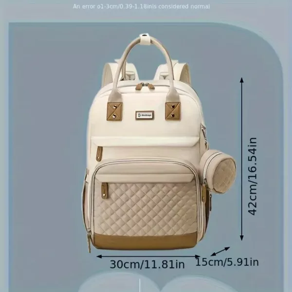 Sac à dos à langer multifonction – poches zippées et port USB intégré