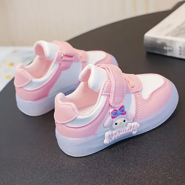Sneakers LED fille à motif Hello Kitty – baskets lumineuses rechargeables