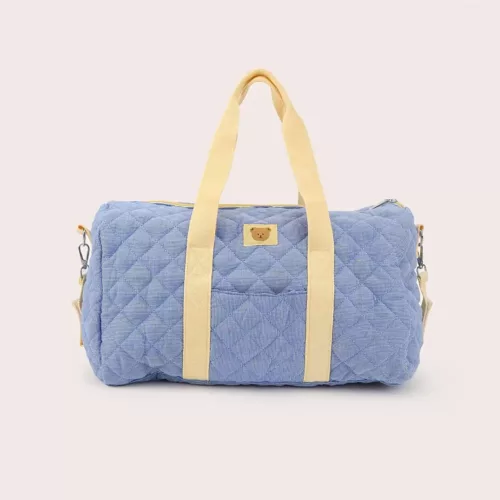 Sac à langer matelassé multifonction – tissu teddy lavable, grande capacité