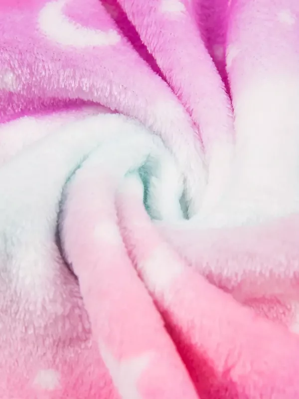 Peignoir enfant à capuche en flanelle douce – motif mignon et chaud