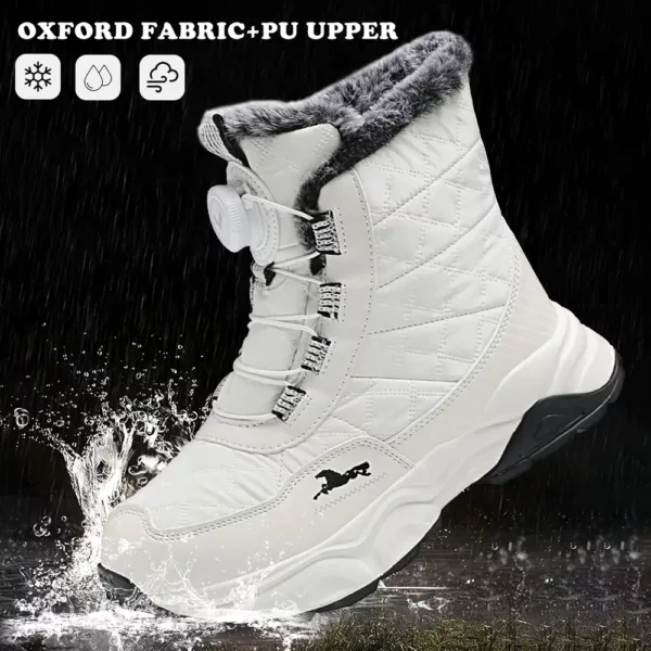 Bottes de neige enfant imperméables doublées fourrure chaude – hiver antidérapantes
