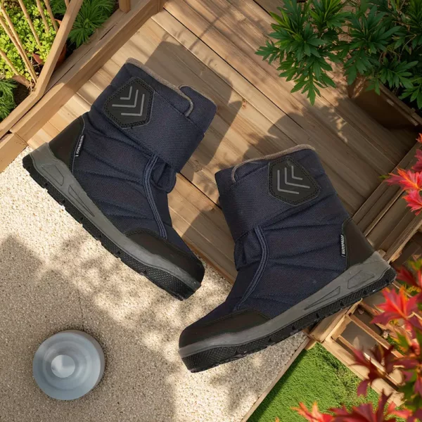 Bottes de neige enfant imperméables en PU – confort et chaleur assurés