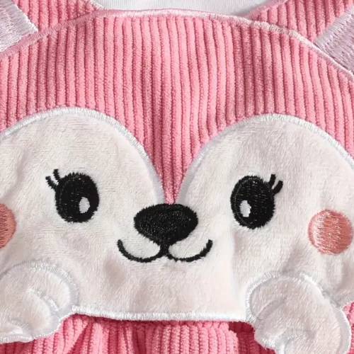 Body naissance bébé fille motif renard – tenue douce et mignonne pour nouveau-né
