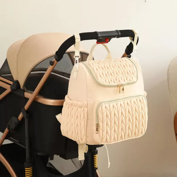 Sac à dos à langer multifonction – grande capacité et fixation poussette
