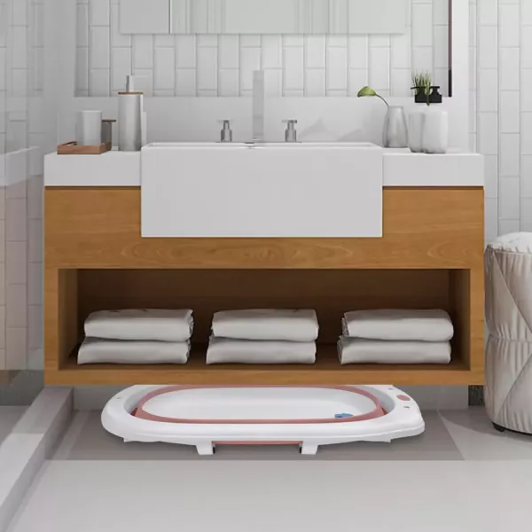 Bidet bébé pliable avec tapis amovible – bain ergonomique portable sécurisé