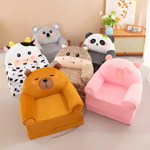 Tabouret pliant 3 en 1 design doux – coussin lavable et assise confortable