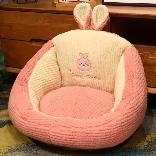 Coussin ergonomique en velours doux pour chaise de bureau ou siège d'étude