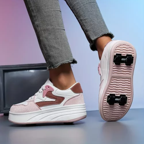 Patins à roulettes rétro unisexe – style vintage pour loisirs et débutants
