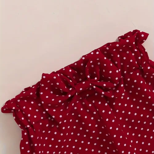 Ensemble naissance bébé fille 2 pièces – body brodé et pantalon assorti