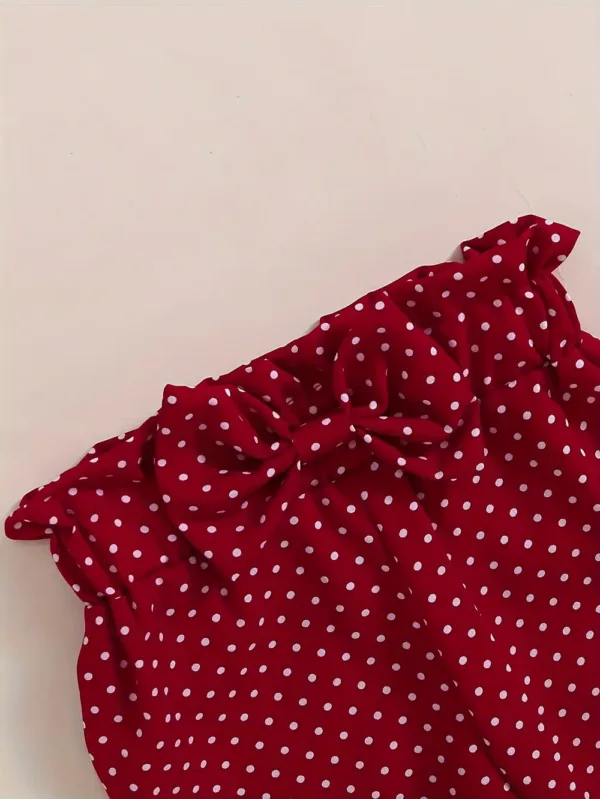 Ensemble naissance bébé fille 2 pièces – body brodé et pantalon assorti