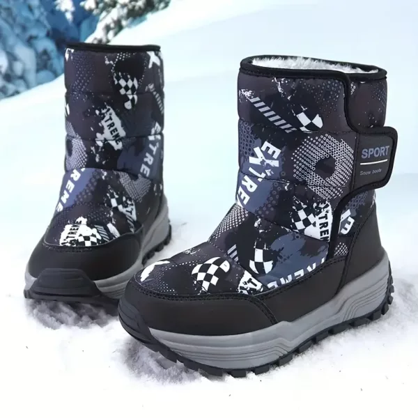 Bottes de neige enfant imperméables et chaudes – antidérapantes et confort outdoor