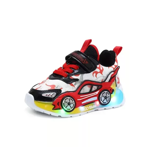 Baskets LED garçon avec lumières intégrées – sneakers sport clignotantes tendance