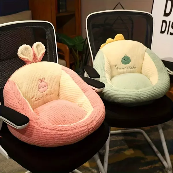 Coussin ergonomique en velours doux pour chaise de bureau ou siège d'étude
