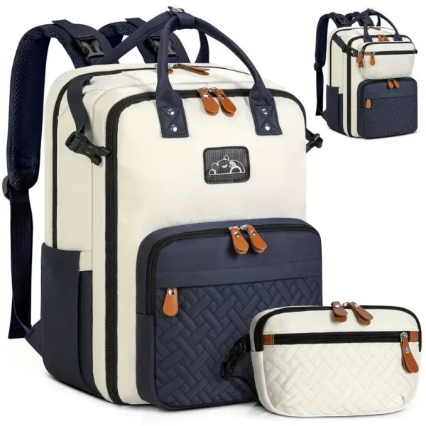 Sac à dos à langer multifonction avec pochette amovible – idéal voyage et sortie