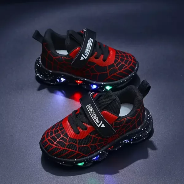 Baskets LED enfants – chaussures lumineuses rechargeables pour garçon sporty