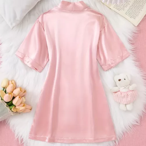 Peignoir enfant en flanelle douce – robe de chambre fille chaude et confortable