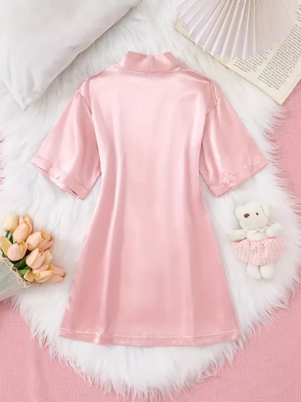 Peignoir enfant en flanelle douce – robe de chambre fille chaude et confortable