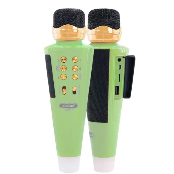 Microphone karaoké sans fil avec haut-parleur Bluetooth et port USB intégré