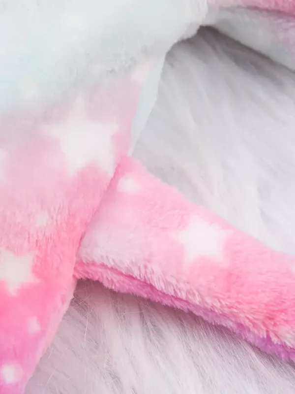Peignoir enfant à capuche en flanelle douce – motif mignon et chaud