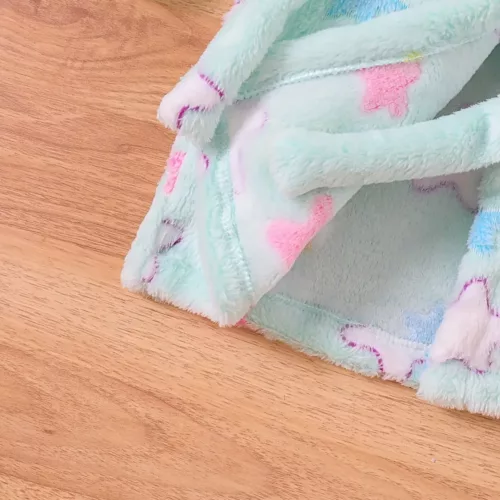 Peignoir enfant à capuche en flanelle ultra douce – motif fille amusant