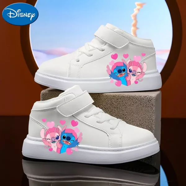 Baskets légères Disney Stitch – chaussures respirantes à motif cœur pour enfants