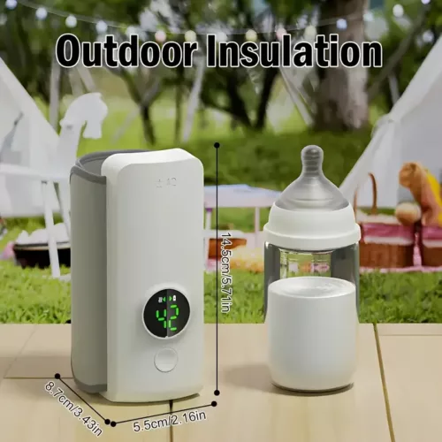 Bouteille chauffante portable USB – idéale pour voyage, bureau ou extérieur