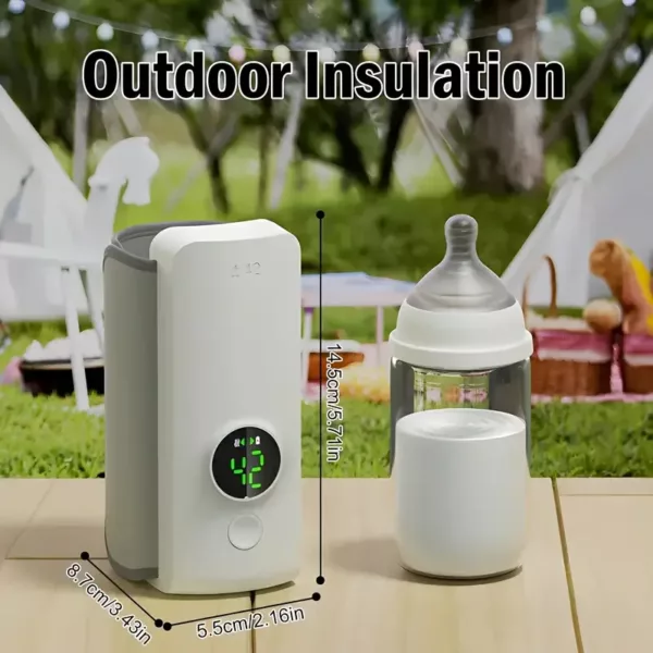 Bouteille chauffante portable USB – idéale pour voyage, bureau ou extérieur