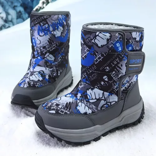Bottes de neige enfant imperméables et chaudes – antidérapantes et confort outdoor