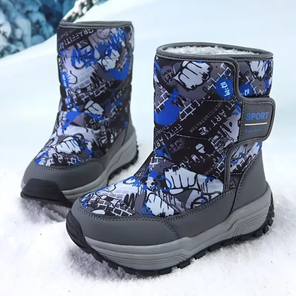 Bottes de neige enfant imperméables et chaudes – antidérapantes et confort outdoor