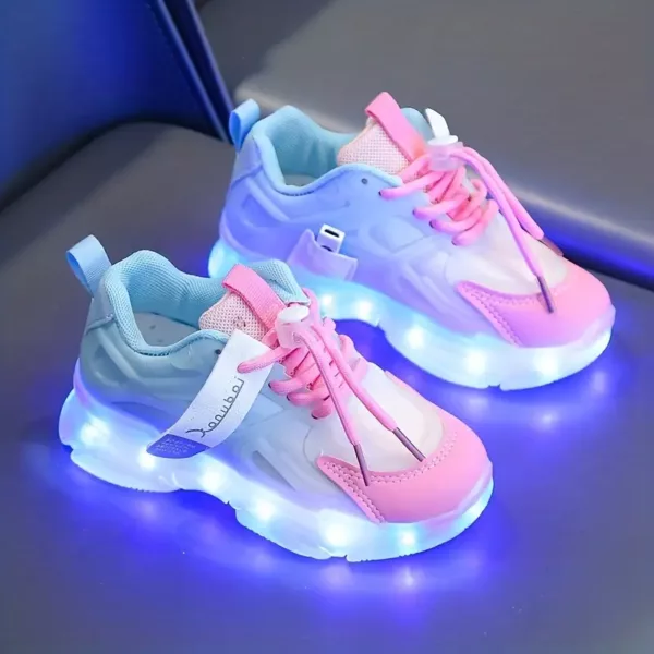 Baskets lumineuses rechargeables pour enfants – idéales pour jeux et danse nocturne