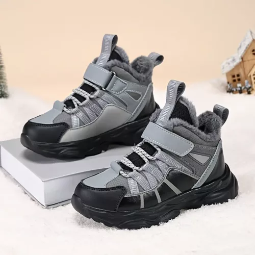 Bottes de neige enfant fourrées imperméables – antidérapantes et chaudes hiver