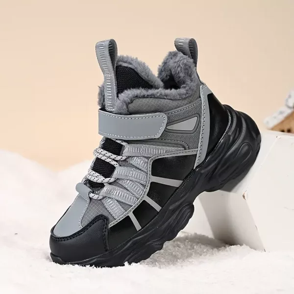 Bottes de neige enfant fourrées imperméables – antidérapantes et chaudes hiver
