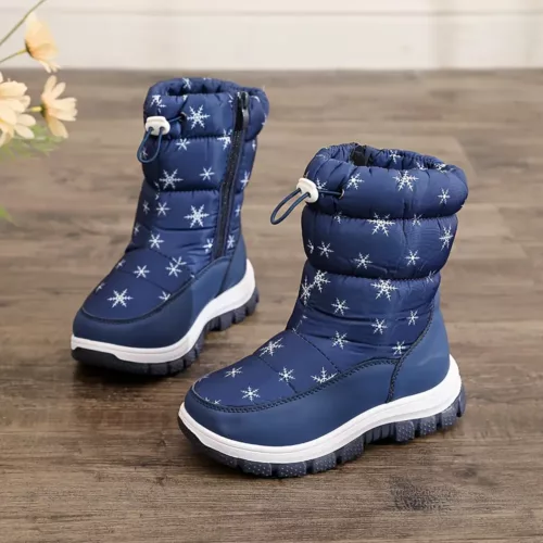 Bottes d’hiver enfant doublées polaire imperméables antidérapantes confortables