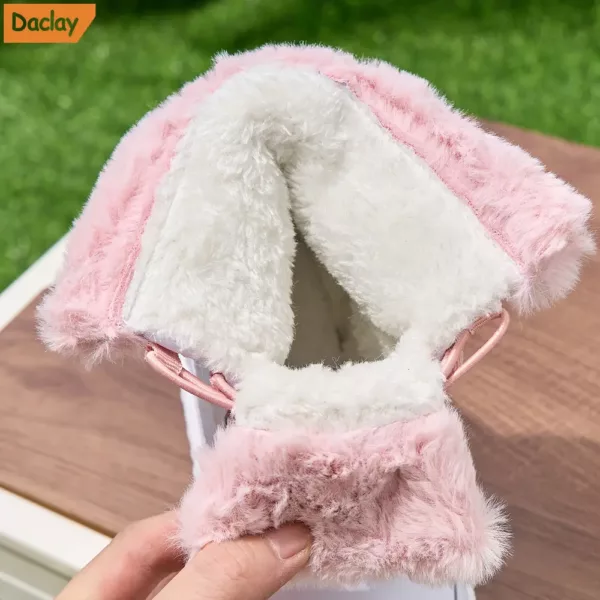 Bottes de neige montantes enfant imperméables – intérieur chaud et antidérapantes