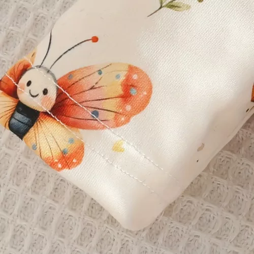 Ensemble naissance bébé fille en velours avec robe, haut volanté et bandeau