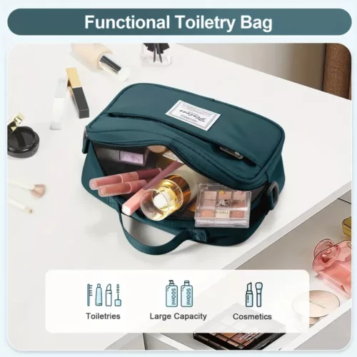 Sac de voyage femme polyvalent en nylon avec compartiments séparés et porte-chaussures
