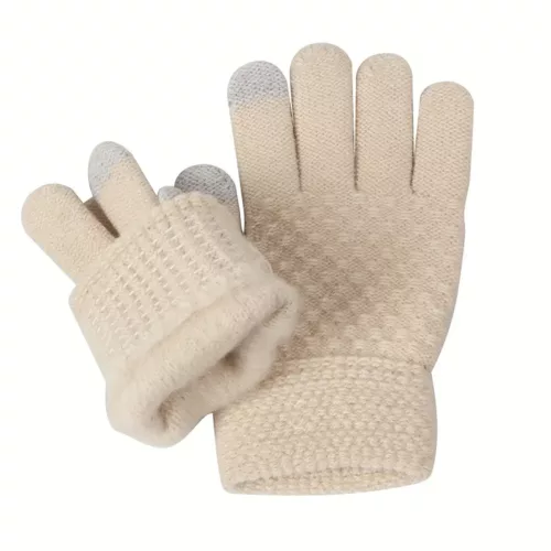 Ensemble hiver enfant 3 pièces – bonnet, tour de cou et gants doux et chauds