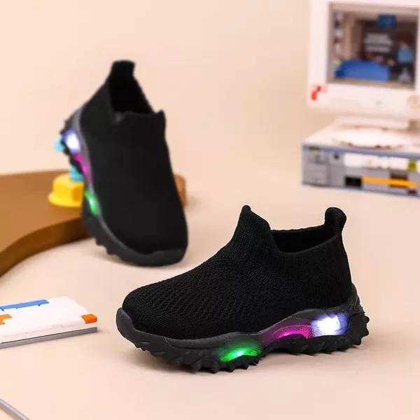 Baskets lumineuses pour enfants – semelle LED rechargeable, style sportif