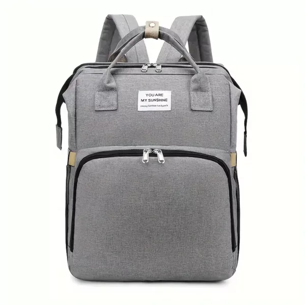 Sac à dos à langer multifonction imperméable – grandes poches et crochet poussette